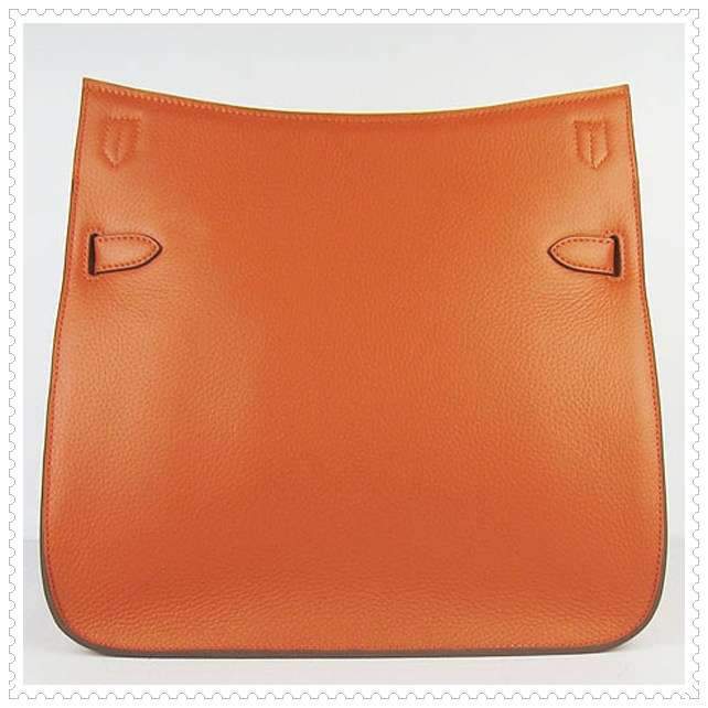 Hermes Jypsiere shoulder bag orange with gold hardware